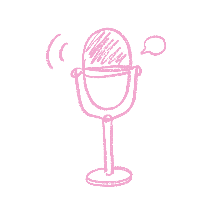 Sample crayon drawing for Podcast Day